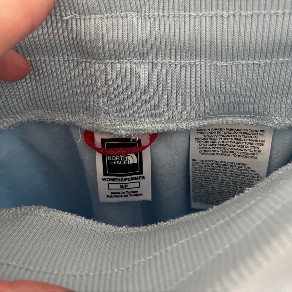 NWOT The North Face Straight Leg High Rise Sweatpants Light Blue Women'sSz S *W2 - Picture 5 of 5